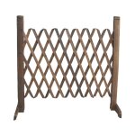 Cl�ture r�tractable en bois de 50cm, cl�ture en bois carbonis� anticorrosion, balcon, cadre d'escalade ...