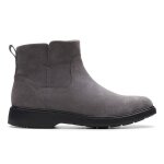 Clarks un elda lo bottes zippes en cuir velours gris pour femmes 39, 5