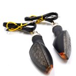 A clignotants led universels pour moto, mini clignotants, indicateur de clignotant arrire, feu arrire ...