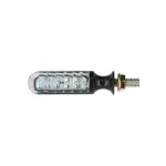 Clignotants universels sequentiels a leds - noir / cabochon translucide - ce