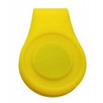 Clip marqueur de balle de golf a fixer sur votre casquette. visire amovible en silicone. jaune