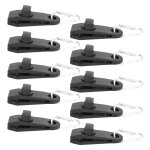 Clips de retenue pour tente extérieure, pince de fixation coupe - vent avec mousquetons, accessoires ... Clips de retenue pour tente extérieure, pince de fixation coupe - vent avec mousquetons, accessoires ...