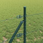 Clture hexagonale vidaxl verte 0. 6x100 m acier, pieux de clture vidaxl 13 pcs vert Ø32 mm 100 cm ...