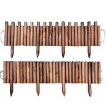 Clôture de jardin en bois anticorrosion de 120cm clôture d'extérieur décorative pour l'extérieur petits ... Clôture de jardin en bois anticorrosion de 120cm clôture d'extérieur décorative pour l'extérieur petits ...