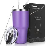 Cmws - gobelet isotherme de 900 ml pour hommes et femmes, tasse a caf� a emporter - tasse de camping ...