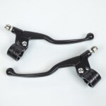 Cocotte droite et gauche + levier de frein long 17. 5cm noir mobylette pour moto cyclo