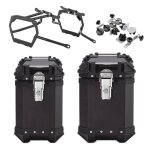 Valises lat�rales aluminium - bagtecs xw30 - 38 (aprilia tuareg 660) - 30 / 38 l asym�trique - noir - ...