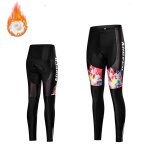 Collants de cyclisme en polaire thermique pour femmes, coussin en gel, pantalon de vélo, pantalon de ... Collants de cyclisme en polaire thermique pour femmes, coussin en gel, pantalon de vélo, pantalon de ...