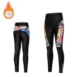 Collants de cyclisme en polaire thermique pour femmes, coussin en gel, pantalon de vélo, pantalon de ... Collants de cyclisme en polaire thermique pour femmes, coussin en gel, pantalon de vélo, pantalon de ...