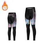 Collants de cyclisme en polaire thermique pour femmes, coussin en gel, pantalon de vélo, pantalon de ... Collants de cyclisme en polaire thermique pour femmes, coussin en gel, pantalon de vélo, pantalon de ...