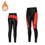 Collants de cyclisme en polaire thermique pour femmes, coussin en gel, pantalon de vélo, pantalon de ... Collants de cyclisme en polaire thermique pour femmes, coussin en gel, pantalon de vélo, pantalon de ...