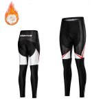 Collants de cyclisme en polaire thermique pour femmes, coussin en gel, pantalon de vélo, pantalon de ... Collants de cyclisme en polaire thermique pour femmes, coussin en gel, pantalon de vélo, pantalon de ...
