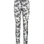 Collant - legging de sport - running - femme - jn527 - blanc, gris et noir