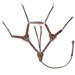 Collier de chasse pour cheval 5 points elastique horka