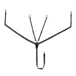 Collier de chasse pour cheval en cuir tann� avec fourche et clou equestro