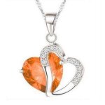 Collier en forme de câ¿ur de pêche pour femmes, 9 couleurs, haut, mode, fête, enfants, jeux de maquillage, ... Collier en forme de câ¿ur de pêche pour femmes, 9 couleurs, haut, mode, fête, enfants, jeux de maquillage, ...