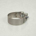Collier inox de pot d'�chappement g�n�rique pour moto Ø57mm neuf