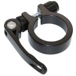 Collier serrage tige de selle rapide newton alu noir diam. 34, 9mm (sur carte)