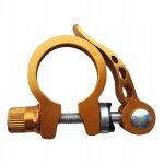 Collier de serrage pour tige de selle de vlo 31, 8 mm, facile a installer, compact, dor