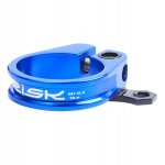 Collier de serrage pour tige de selle de vlo, boulon fixe, bleu 31, 8 mm