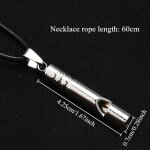 Collier sifflet en alliage, solide, durable, randonne en plein air, camping et sports d'aventure, equipement ...