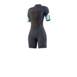 Combinaison noprne femme mystic brand shorty 3 / 2mm bzip flatlock night blue m night blue