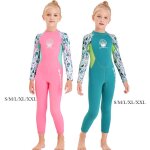 Combinaison en noprne pour filles, 2. 5mm, maillot de bain une pice, protection uv, manches longues, ...