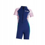 Combinaison de protection solaire pour fille maillot de bain pour fille bleu moyen Combinaison de protection solaire pour fille maillot de bain pour fille bleu moyen