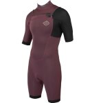 Combinaison shorty sooruz fighter 2 / 2 frontzip wine