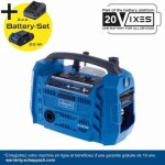 Compresseur a air hybride sans fil scheppach airforce 6 20 v 10, 3 bar