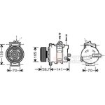 Compresseur, climatisation audi a4 de 05 / 2001 a 12 / 2004