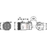 Compresseur, climatisation ford galaxy de 03 / 1995 a 05 / 2006 Compresseur, climatisation ford galaxy de 03 / 1995 a 05 / 2006