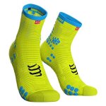 Compressport - compressport pro racing socks v3. 0 run high chaussette running homme (lot de 2) - jaune ...