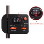 Compteur de ligne de pche a clip sur canne a pche 0 - 99. 9m, dtecteur de poisson, compteur de longueur ...
