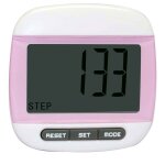 Compteur de pas de marche, podomtre sportif, compteur de calories, rouge - type pink