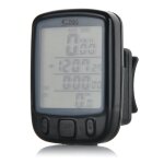Compteur de vitesse lcd sans fil pour vlo impermable a l'eau cycle digital odomtre multifonctions ...