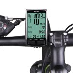 Compteur de vitesse pour v�lo avec r�tro - eclairage, double batterie, r�veil automatique, sans fil, ...