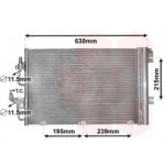 Condenseur avec bouteille pour opel astra h de mars 2004 a 2010 version 1. 4i 59kw