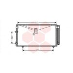 Condenseur avec bouteille pour toyota avensis verso de aout 2001 a aout 2005