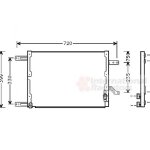 Condenseur, climatisation alfa romeo 166 de 09 / 1998 a 10 / 2000