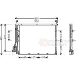 Condenseur, climatisation bmw 3 de 09 / 1990 a 09 / 1993