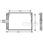 Condenseur, climatisation renault laguna i de 11 / 1997 a 03 / 2001