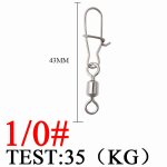 Connecteur d'hame�on en acier inoxydable pour p�che au brochet, emerillons de leurre, accessoires de ...