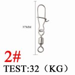 Connecteur d'hame�on en acier inoxydable pour p�che au brochet, emerillons de leurre, accessoires de ...