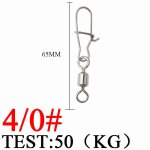 Connecteur d'hameon en acier inoxydable pour pche au brochet, emerillons de leurre, accessoires de ...
