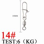Connecteur d'hameon en acier inoxydable pour pche au brochet, emerillons de leurre, accessoires de ...