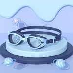 Copozz - lunettes de natation pour enfants, en silicone, colores, etanches, anti - bue, pour piscine, ...