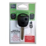 Coque cle adaptable pour toyota 3 boutons lames crantee generique