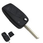Coque cle pour fiat panda 2003 - 2012 plip telecommande 3 boutons avec lame [phonillico]