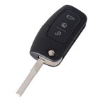 Coque cle pour ford fiesta focus mondeo smax cmax kuga - plip cle telecommande 3 boutons lame plate [phonillic ...